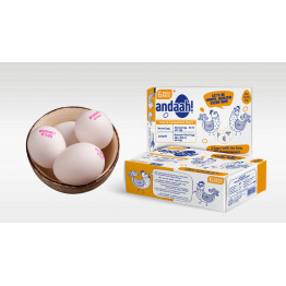 Andaahi Natural White Eggs 6pc